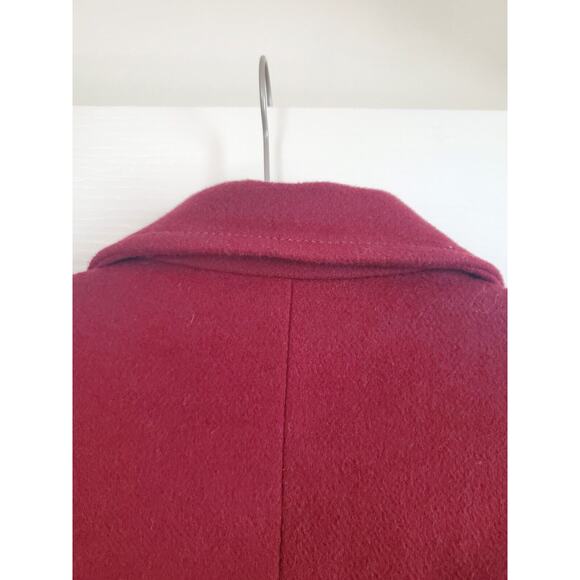 Special ES Style Wool Blend Maroon Academic Short Peacoat Jacket, Women's Small - Picture 10 of 12